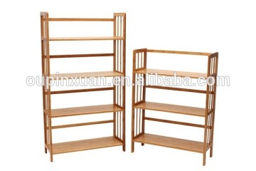 Movable Usage Bamboo Book Shelf