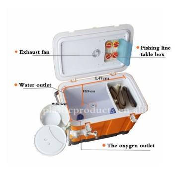 2015 Type B good quality oxygen fishing box with oxygen pump