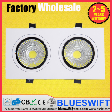 60w 2x30w square led downlight