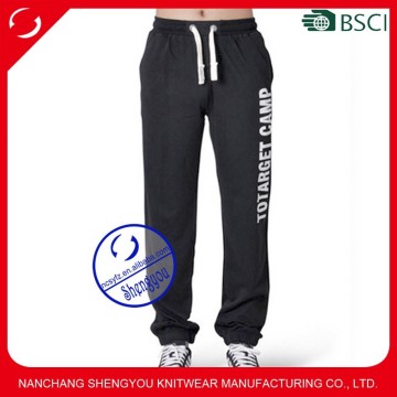 Custom wholesale 100 polyester mens printed jogger sweatpants from china supplier