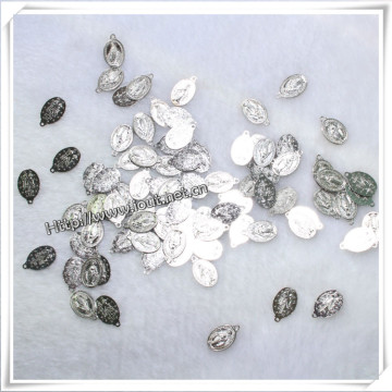 Italian Religious Pendant Oxidized Saint Rita Medals (IO-ap206)