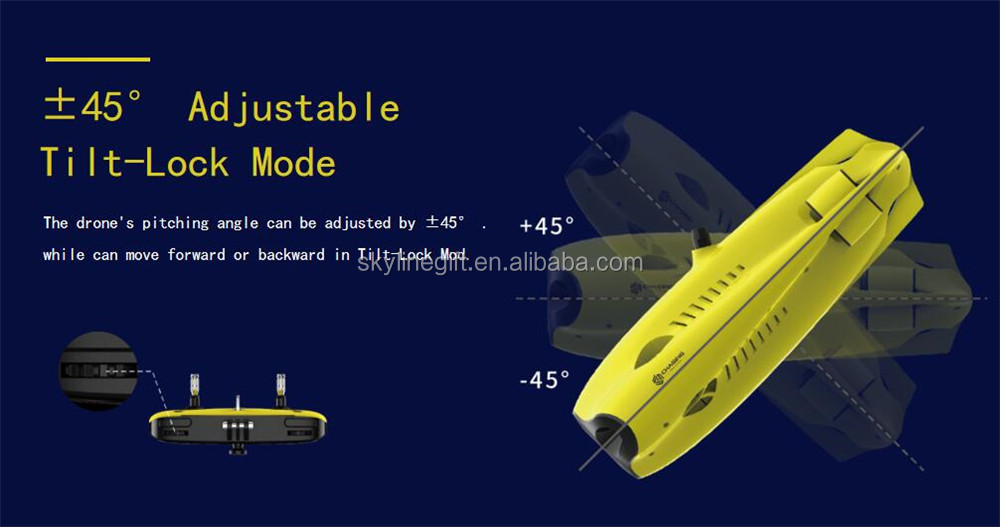 Gladius mini Underwater Diving to 330ft Drone with movable 4K Camera