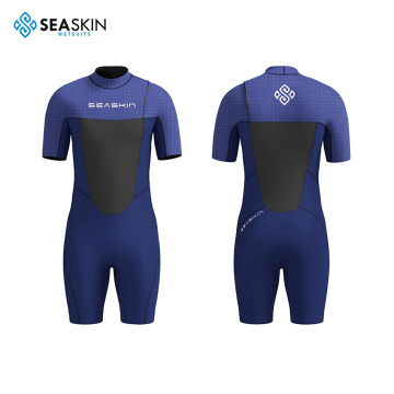 Seaskin warna ungu satu keping suram surfing wetsuit