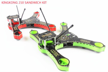 KINGKONG 210 frame 210mm Pcb+Plastic Sandwich Frame Kit With BEC For RC Multirotor