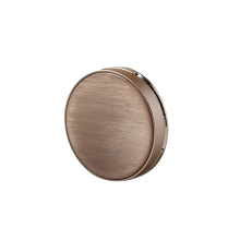 White and Gold Compact Powder Container with Mirror