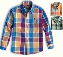 Childrens100%Cotton Farbric Long Sleeve Shirts