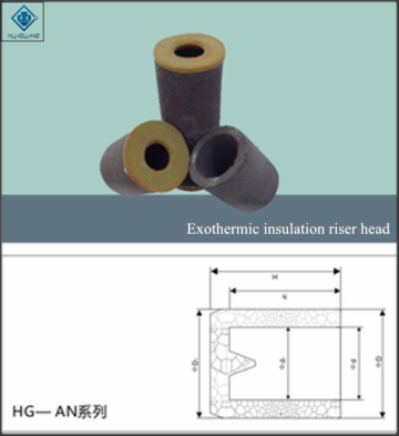 Exothermic insulating riser head