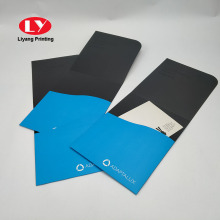 Folder persembahan kertas poket tersuai dengan logo