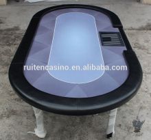 Texas Hold'em Poker Table With Folding Metal Leg