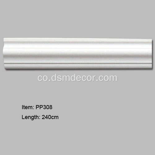 Lower Price PU Architectural Plain Curved Molding