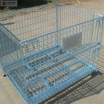 Cage logistique empilable pliable en métal