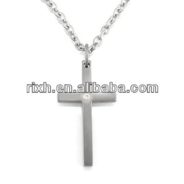 custom-made titanium necklace,titanium pendant necklace,titanium cross pendant