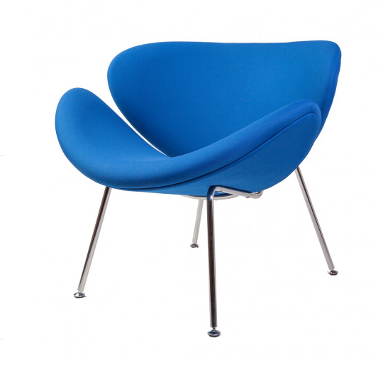 Mid Century Nutshell Lounge Chair ofaanslagschilstoel