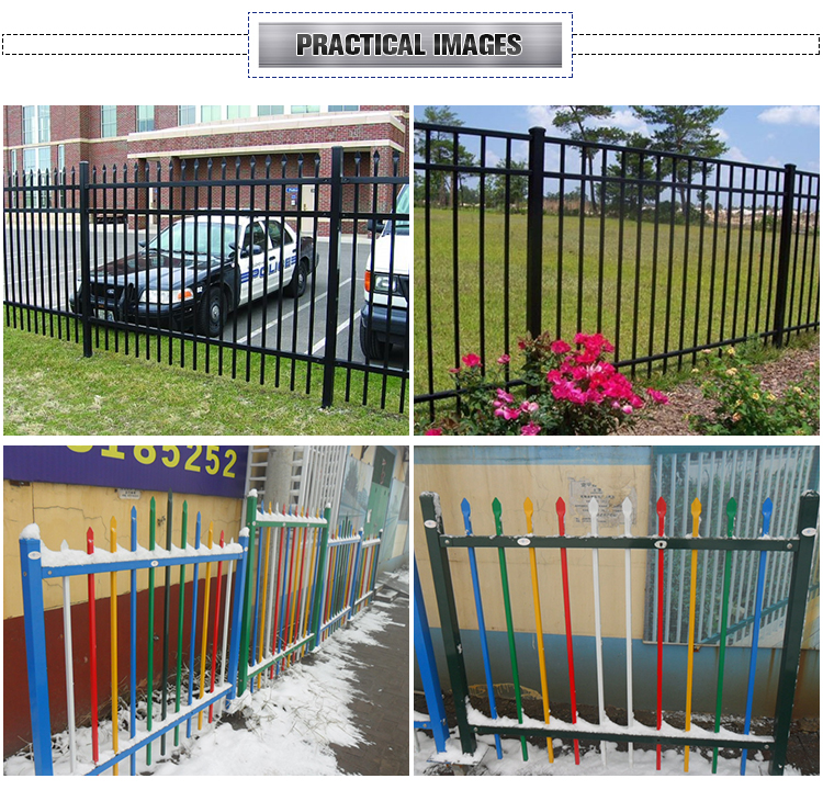 Hot Sale 5 Foot Galvanized Steel Wrought Iron Fence and Gates