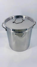 Large stainless steel turkey cooker pot