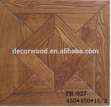 Antique style wooden parquetry ash wood parquet flooring