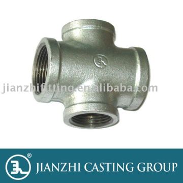 malleable iron pipe fittings--hot dipped galvanized cross