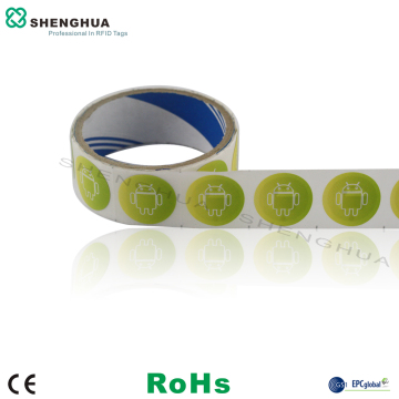 13.56mhz NFC Stickers Retail Clothing Using Support Encoding