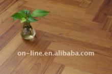 teak fishbone floor