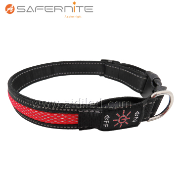 Nylon Led Glow Up Safety Dog Collar