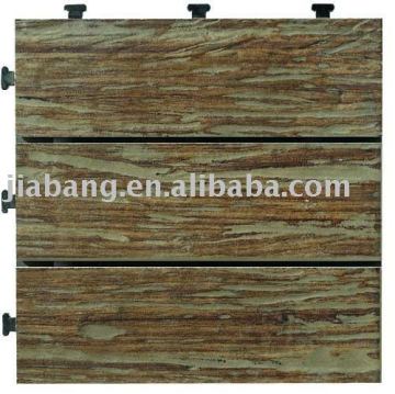Interlocking tile, Flooring tile, Woodland ceramic tile with PE base