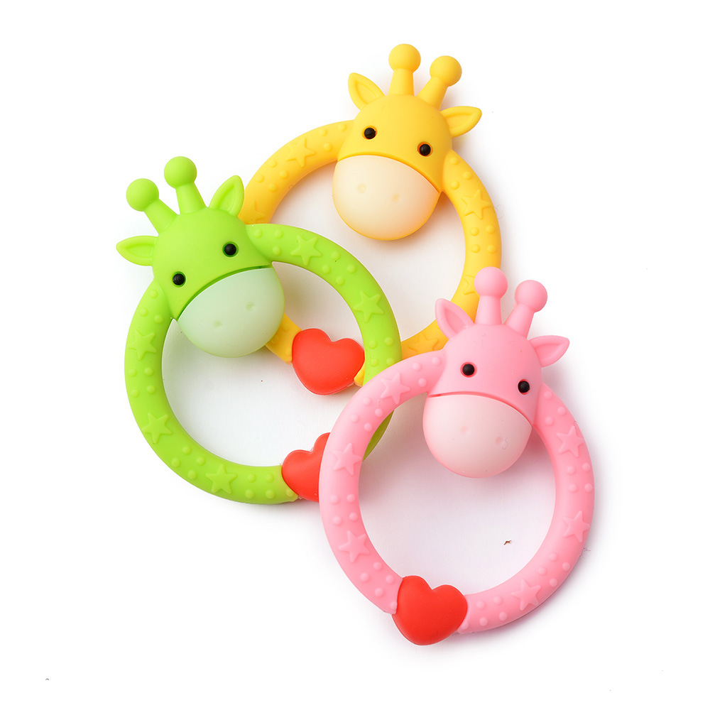 Fawn Food Grade Silicone Non Toxic Infant Chew Best Silicone Funny Cute Baby Safe Teether Newborn Molar Teething Toy