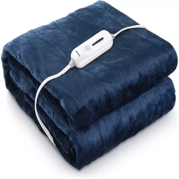 Machine Washable Wearable Navy Blue Heating Electric Blanket