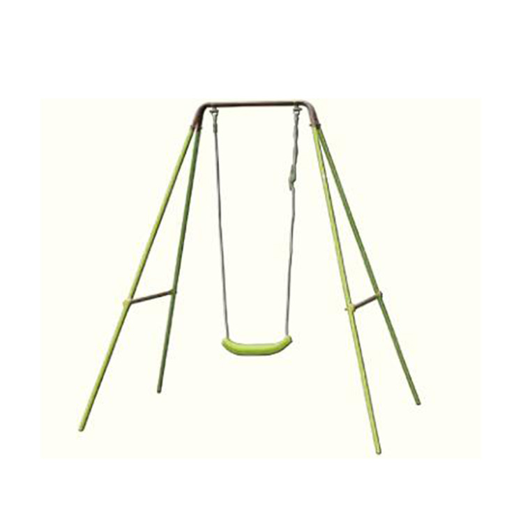 Swing de patio d'enfants / aire de jeux extérieure pour enfants célibataires Softchair Seat Swing Steel Swing à l'école