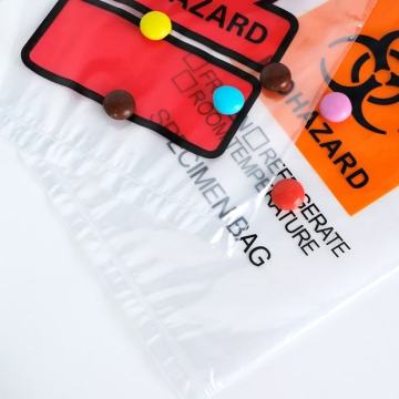 BPB Hot Selling Ziplock Bio Hazard Specimen Transport Bag
