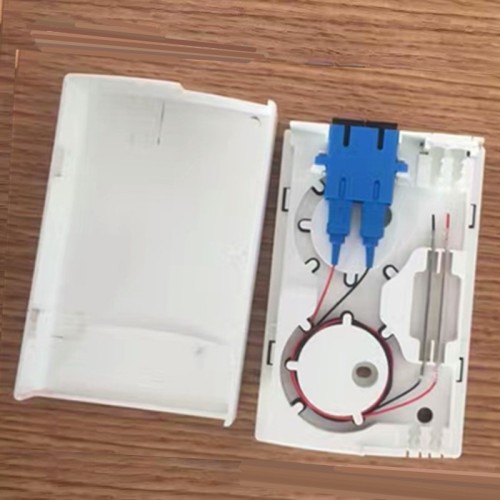 Wall Mounted Indoor Plastic 2 Core FTTH Box