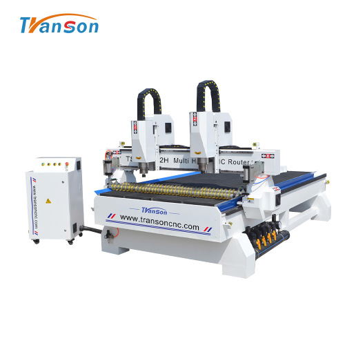 Máquina roteadora CNC de cabeça dupla Transon 1530