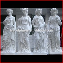 China manufacturer antique classic life size four season garden marble statues