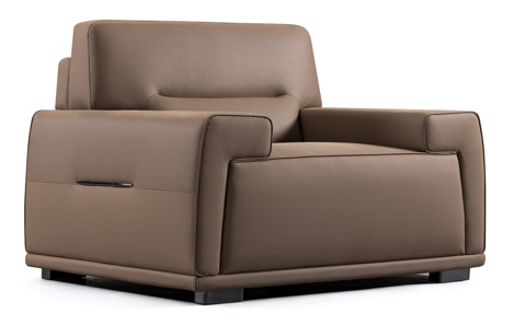 Sofá de escritório de couro sintético importado de assento único Single Seat Imported Faux Leather Office Sofa