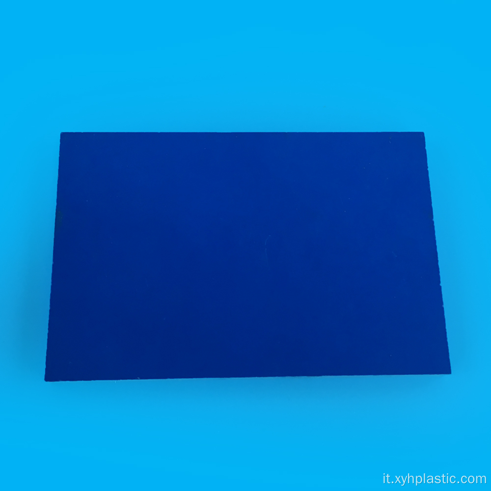 Foglio in PVC blu lato singolo per colla