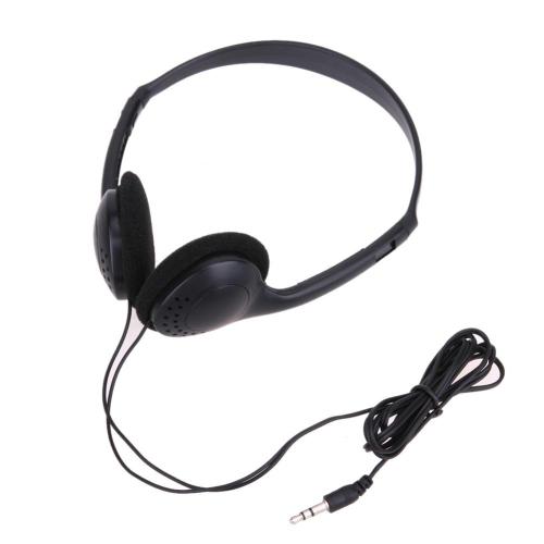 Casque câblé 3,5mm 2x casque de casque câblé auxiliaire