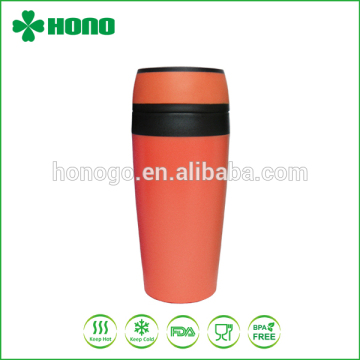 450ml insulated stainless steel metal custom tea tumbler