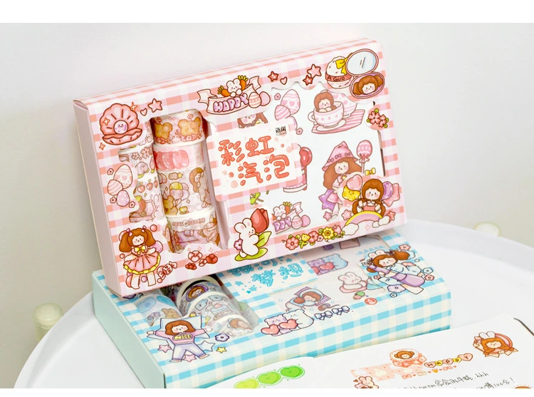 Japanese Paper Sticker and Washi Tape Gift Box Set