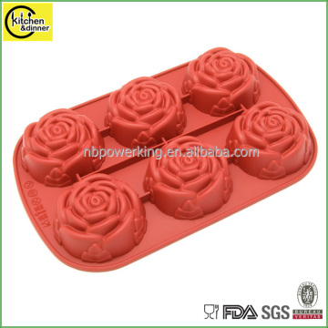 rose silicone muffin cups