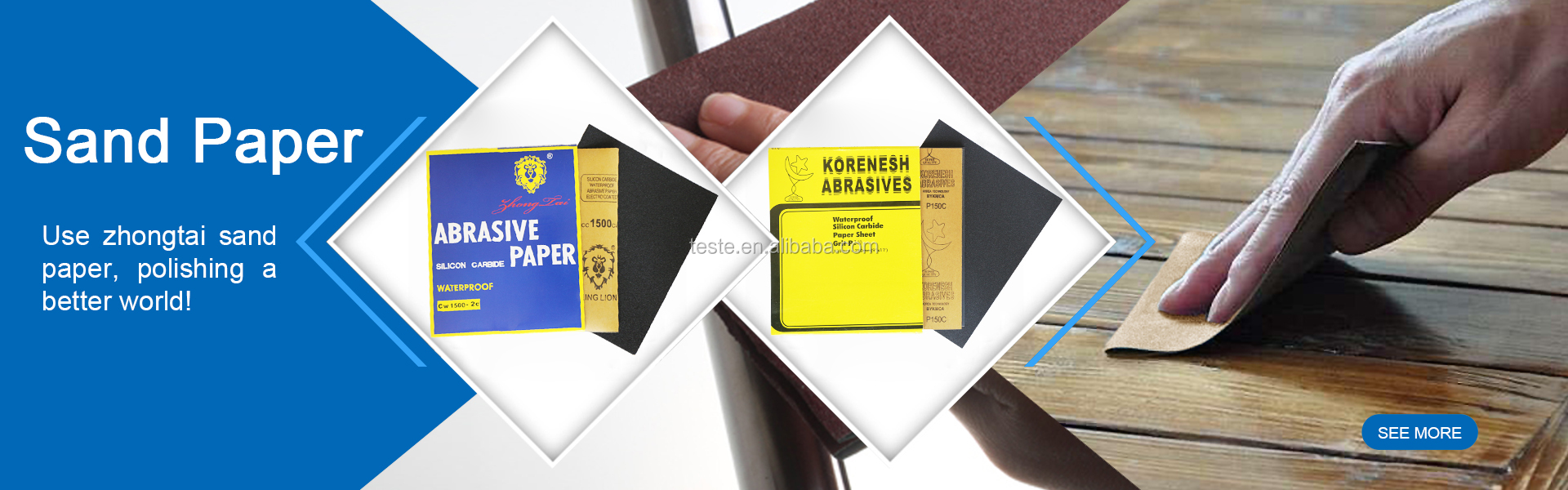 Kraft Paper Sandpaper For Stainless Reduces Sanding Time, High Quality