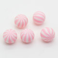 Mixed Color Watermelon Stripe Bead Without Hole Polymer Clay Simulation Candy Round Beads For Children Re-ment Accessories