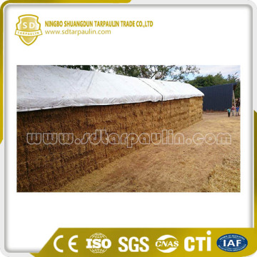 White PVC Tarpaulin Hay Cover Tarp