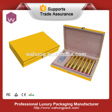 Luxury custom wooden cigar humidor assortment box for cigars