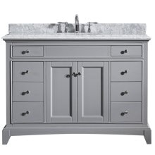 Customized Grey Solid Wood Bathroom Vanity Cabinets with Sink