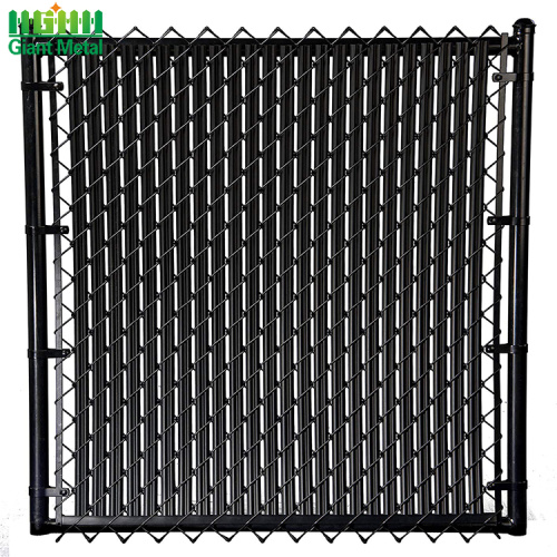 Black pvc coated chain link fence stock fencing