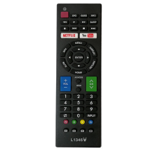 L1346V Remote Replacement Universal TV Remote Control For Sharp LCD LED Smart TV Remote Control With Youtube Netflixe Buttons
