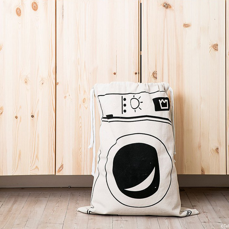 Customized Oversize Durable Reusable Wash Storage Cotton Laundry Bag Hotel Canvas Drawstring Laundry Bag