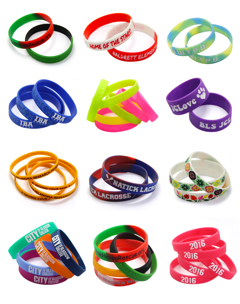 Hot sell fashion custom silicone wristband with promotional