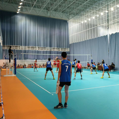 Revêtement de sol de handball de sport en plastique pvc d&#39;intérieur