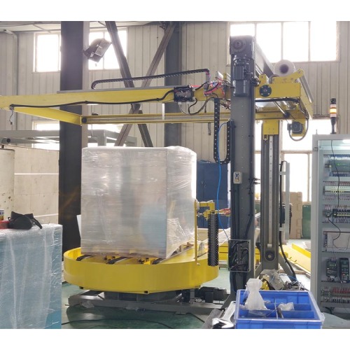 Automatic Packaging/ Packing Winding Machine with Conveyor Stretch Film Pallet Wrap/Wrapping Machine