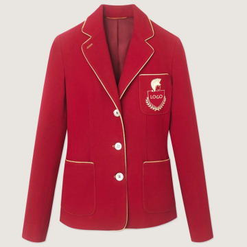 Women's Slim Cut College Jacket with Nylon Lining